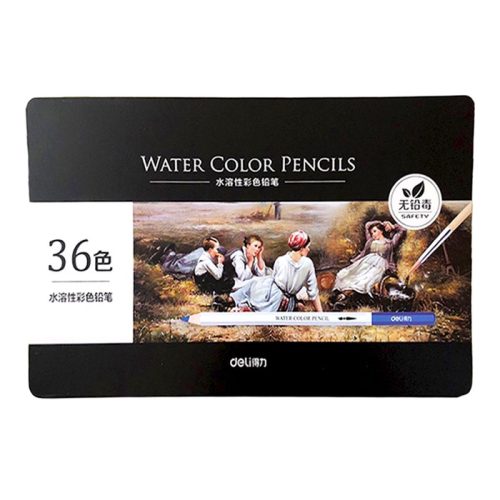Colored Pencil Ref 6522 36 Colors, metal box Deli