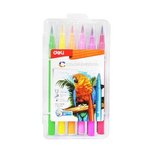 Felt Pen Ref C10304 12 Colors Deli