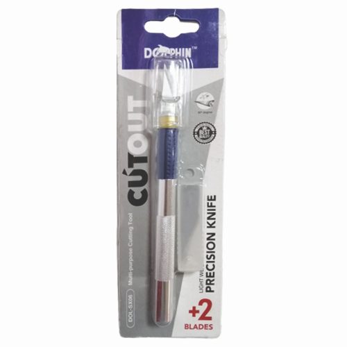 Art knife Ref DOL SX-06 21*7*2cm, Precision Metal Blades Dolphin