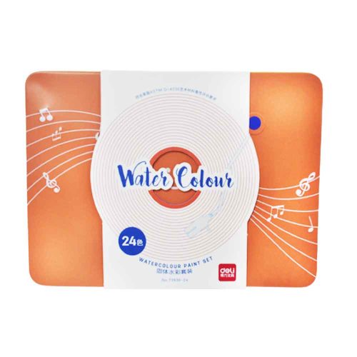 Water Colour Ref 73936-24 Metal Box, 24 Colours Deli