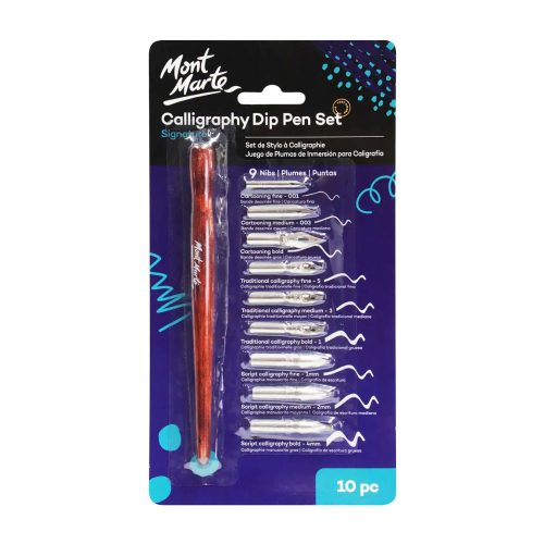 Calligraphy Dip Pen Set Ref MMCA0007 10 Pcs Mont Marte