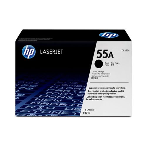 Laserjet Toner CE255A
Black 6000 Pages HP 55A
Hewlett Packard