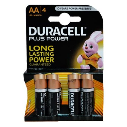 Battery Alkaline AA Ref LR6
1.5V [Pk 4]
Duracell