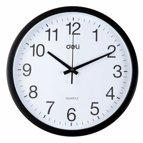Wall Clock Quartz Ref 9006
15" Black
Deli