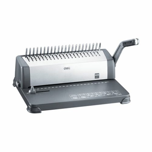 Binding Machine Ref 3872
A4 Punch Capacity: 15 Sheets, Comb: 425 Sheets
Deli