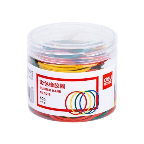 Rubber Bands Ref 3219
50g Assorted
Deli