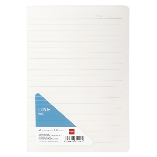 Sewing Notebook N503
A5:60sheets:PP cover Transparent
Deli