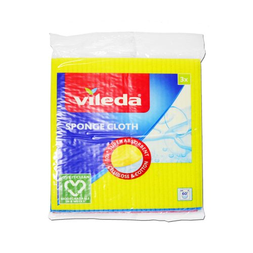 Sponge Cloth Ref FH104
W180*D200mm, Assorted Colours [Pk 3]
Vileda