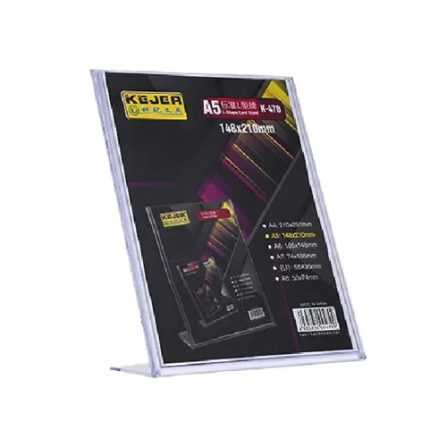 Acrylic Display Ref K-470
A5, 148*210mm [L-Shape]
Kejea