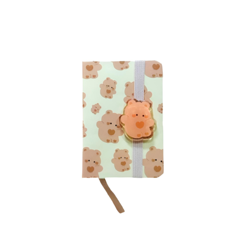 Notebook BG-12944-2
A7:hard cover with elastic bear
MeliMelo