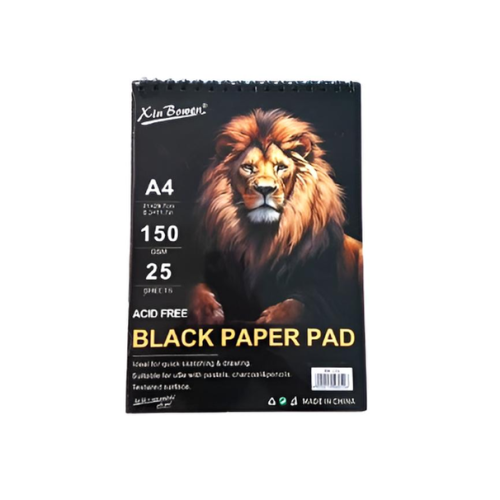 Sketch Book HK-126
A4:25 sheets:150gsm:black paper
MeliMelo