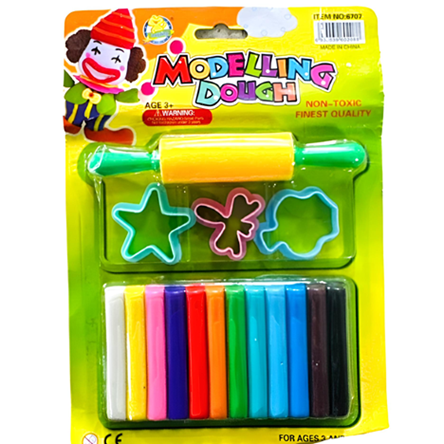 Dough Modelling Ref 6707
12 Colors with roller and shapes
MeliMelo