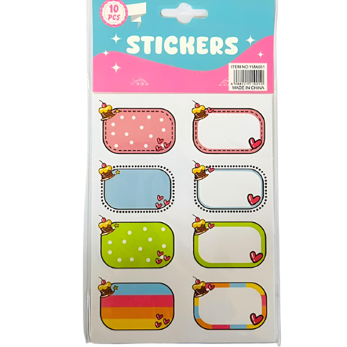 Stickers D8
different shapes [pk:10 sheets]
MeliMelo