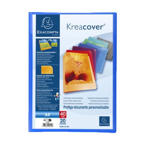 Display Book A4 Ref 5720E
20 Pockets, Kreacover Assorted Colours
Exacompta