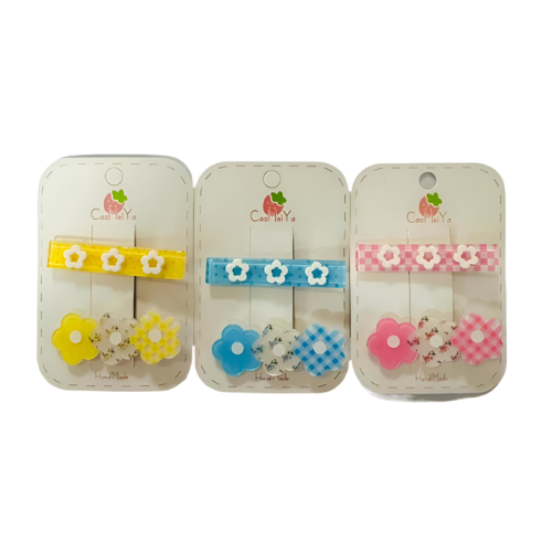 Hair Clip
Colored flower, Pack of 2
MeliMelo
