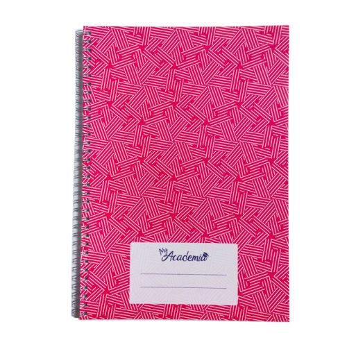 Spiral Notebook
A4, 120 Sheets Ruled, Raspberry Stripes
My Academia