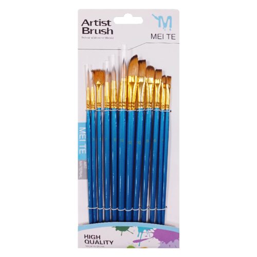 Paint Brush Blue Ref 01 / HW-3106
Round & Flat Brushes [Set of 12], Synthetic Gold
Meli Melo