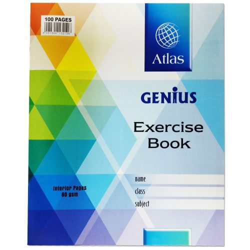 Exercise Book Ref BXL100
Single Ruled, Extra Large, 100 Pages
Genius