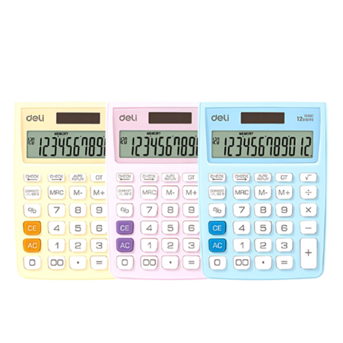 Desktop Calculator Ref 1238C
12 Digits, Plastic
Deli