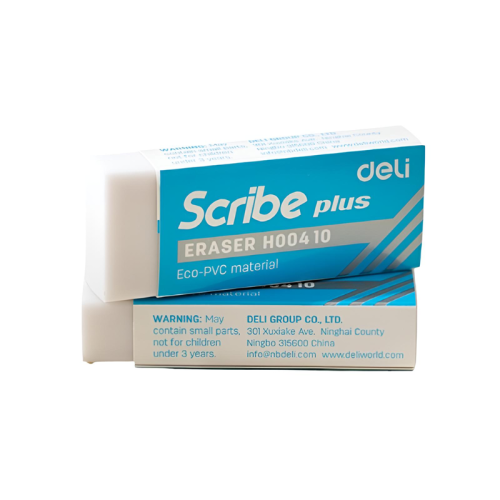 Eraser Scribe H00410
S:60*24*12mm:
Deli