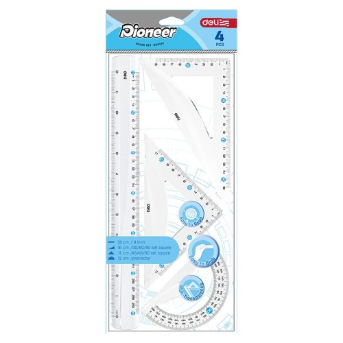 Ruler Set G00512
30cm, set of 4 pces:Transparent
Deli
