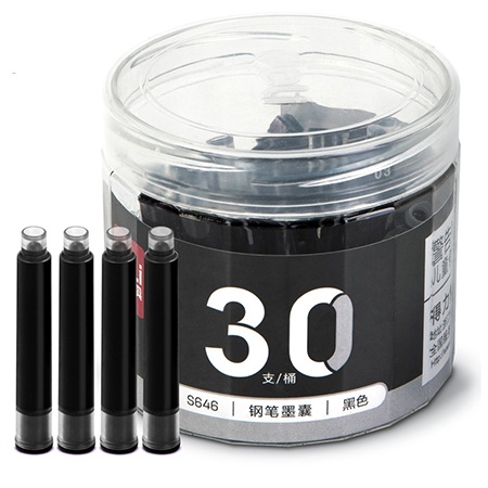 Fountain Pen Ink S646
3.4mm:black ink
Deli
