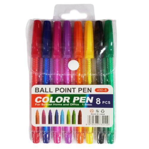 Ballpoint Pen Ref 432-8
Assorted Colours [Pk 8]
Meli Melo