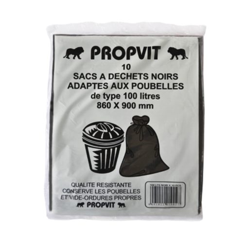 Trash Bags
100L, Plastic Black [Pk 10]
Propvit