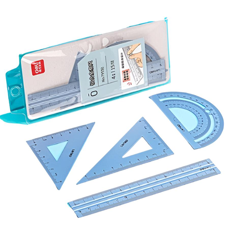 Ruler Set 79532
15 cm:set of 4:silver
Deli