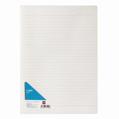 Sewing Notebook N505
A4:60sheets:PP cover Transparent
Deli