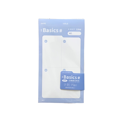 Notepad Basics LB5B24-7437
S:91*166mm:64p:
MeliMelo