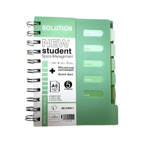 Notebook Spiral Laike 21050
A6 Index Solution
MeliMelo