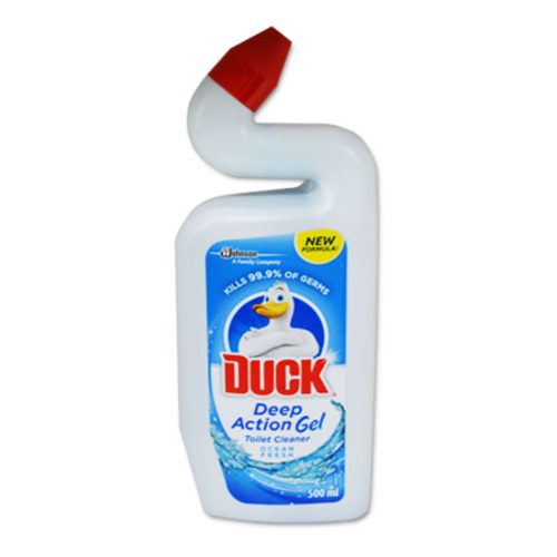 Toilet Cleaner Liquid
500ml Deep Action Gel, Ocean Force
Duck