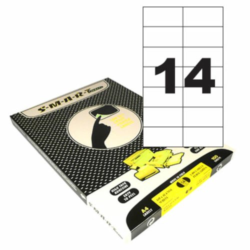 White Labels [Pk 100]
W105*D42.4mm, 14 Labels/A4Sheet
Smart