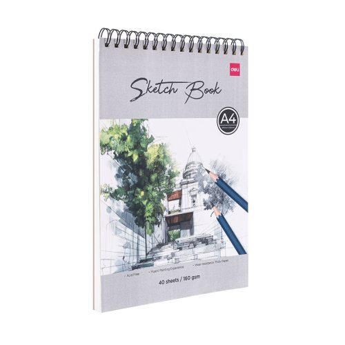Sketch Book Ref C402
A4-40P, 160g
Deli